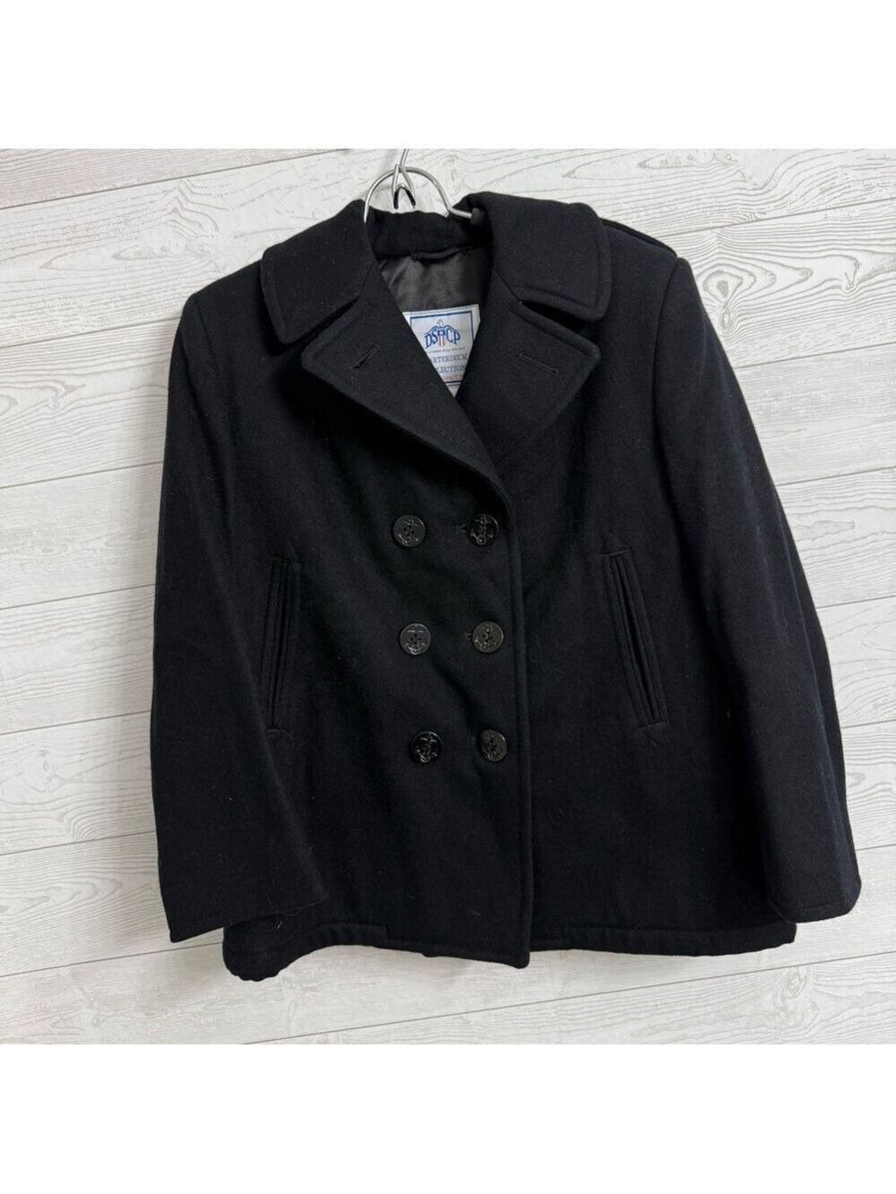 DSCP Quarterdeck class Collection Navy Women’s Navy Blue Pea Coat. Size 12S